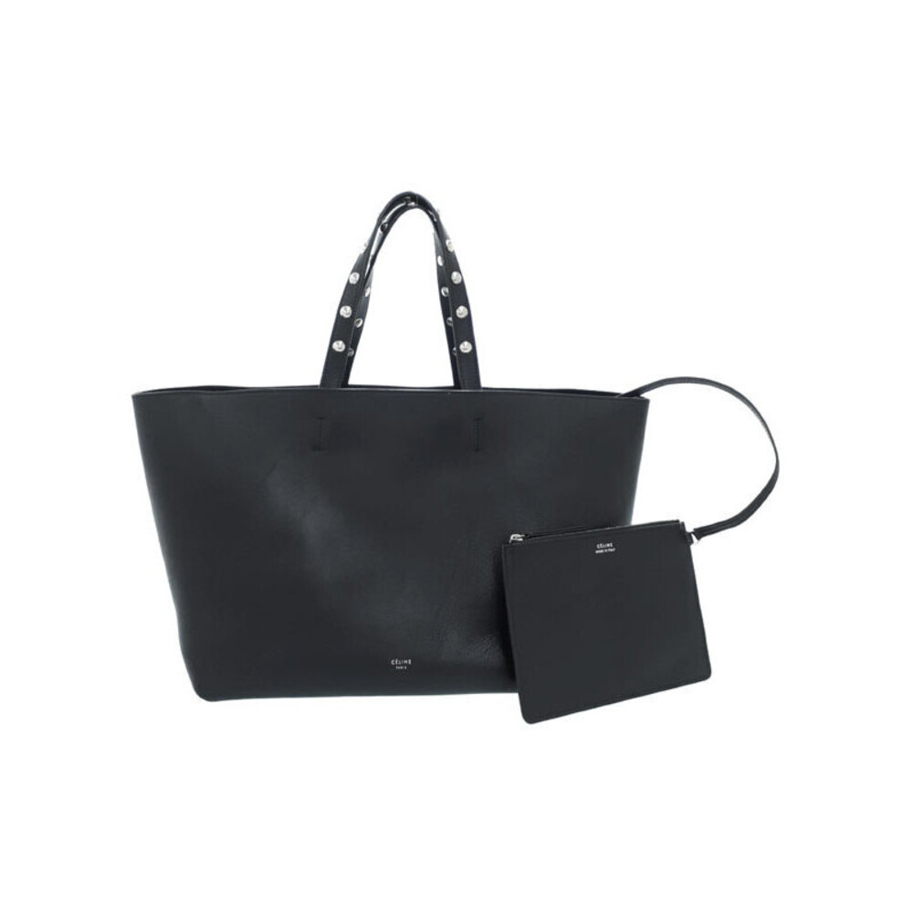 Celine Cabas Phantom Studded Tote Shoulder Bag Black